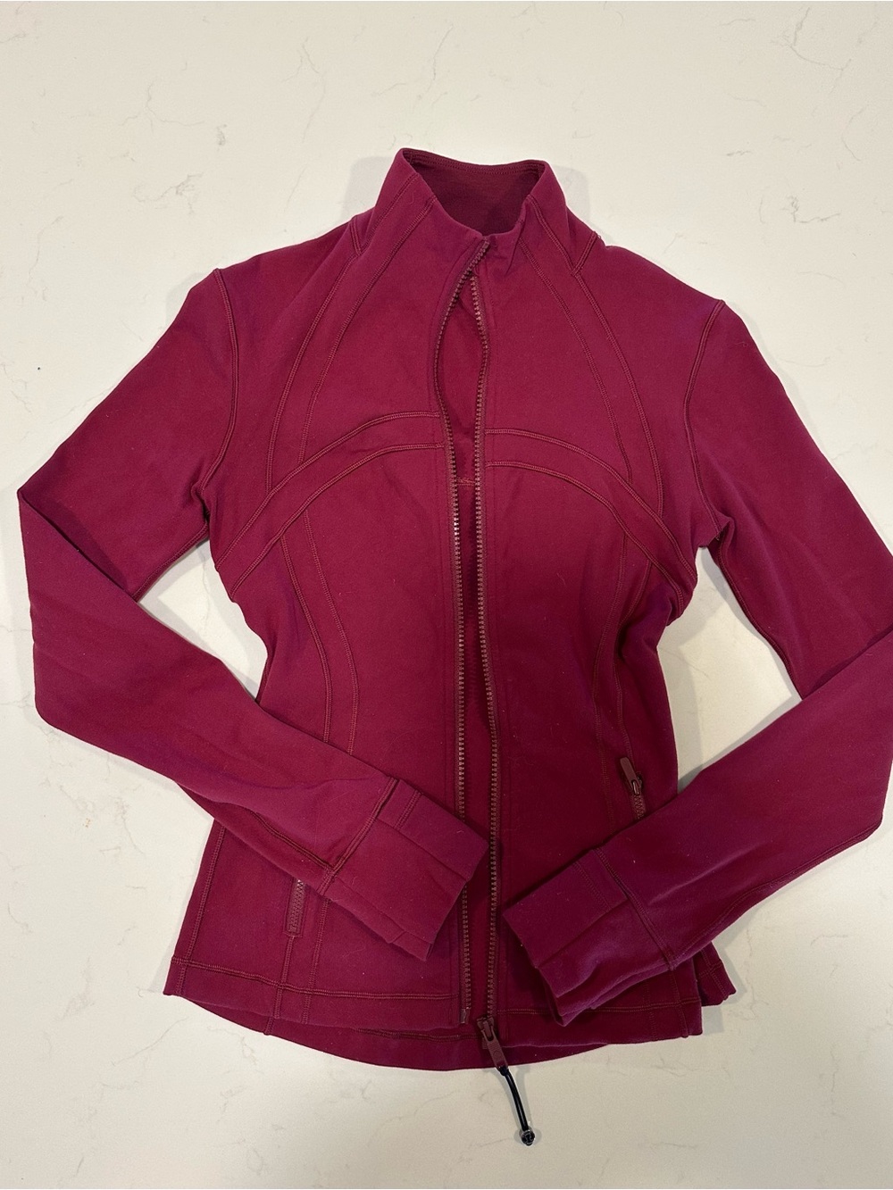 lululemon athletica Maroon Zip-Up Define Jacket